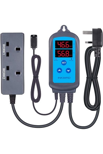 Inkbird IHC-200 Dual Relays Digital Humidity Controller RH Humidistat for Hygrostat Humidifier Dehum