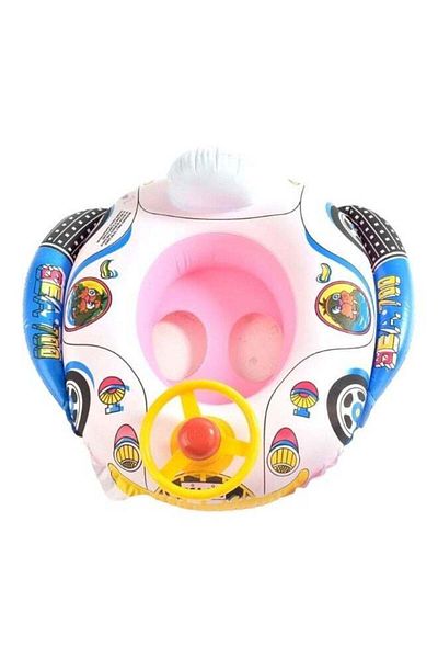 Toybox Rally Inflatable Car Pool Float Swim Ring For Kids