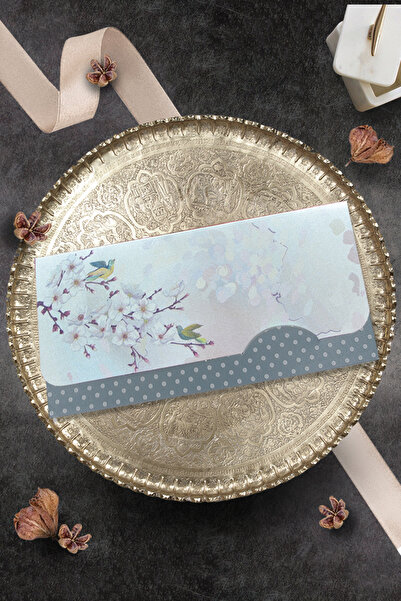 Cem Davetiye Düğün Nişan Nikah Kına Davetiyesi 3359 (100 ADET) Baskı Dahil