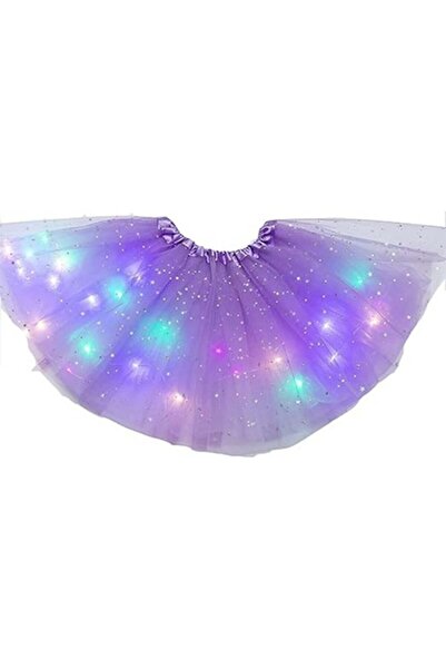 dalimag Fusta Luminoasa cu Lumini LED, Pentru Fetite, Mov, Incorporate, Model...