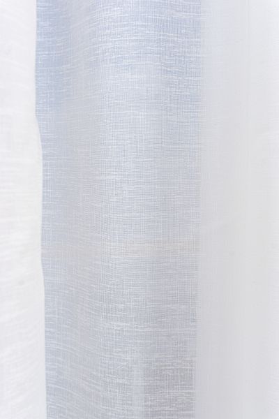 Harnicuta Softy Curtain In Immaculate White Linen L 300cm X H 245cm With Rejansa