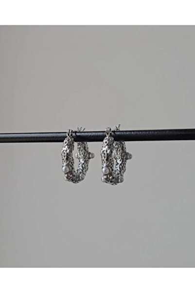 deva takı Ajda Steel Earrings