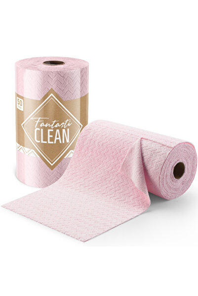 FantastiCLEAN Çok Amaçlı Rulo Mikrofiber Temizlik Bezi 50 Yapraklı 30x40 Dese...