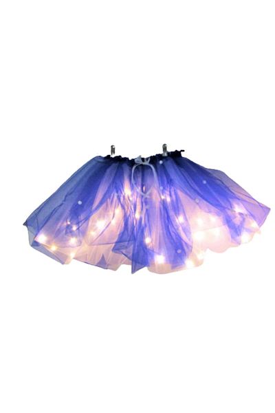 dalimag Fusta de Craciun, Albastra, cu Fairy Lights, 50 cm