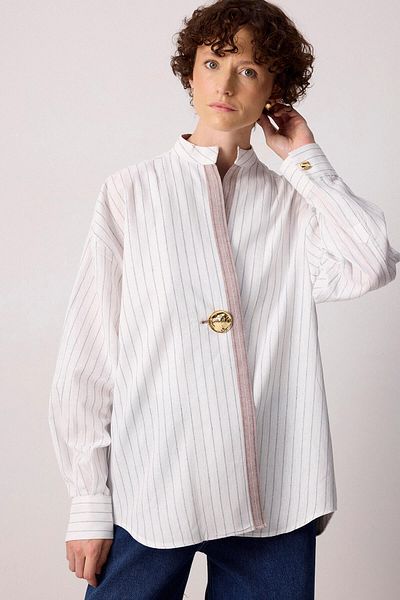 Touché Privé Contrast Striped Tunic