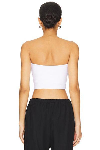 AFR CLOTHES Women's Double Layer Jersey Fabric Strapless Crop Top