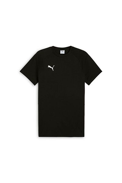 Puma Teamevostripe Tee Ανδρικό μπλουζάκι προπόνησης ποδοσφαίρου 65995303 Μαύρο