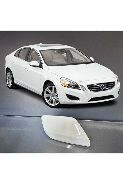 3K Volvo S60 V60 Sağ Far Yıkama Kapağı Beyaz 2011 2012 2013