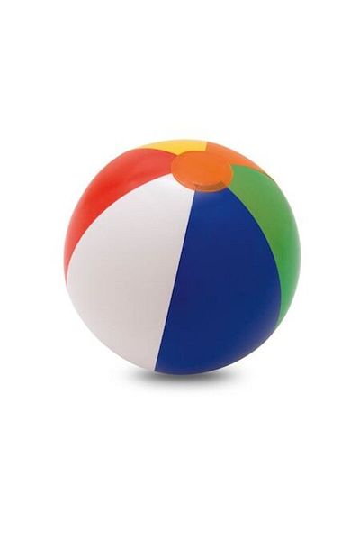 dalimag Inflatable beach ball with colorful stripes, made of PVC, multicolor, ø21 cm