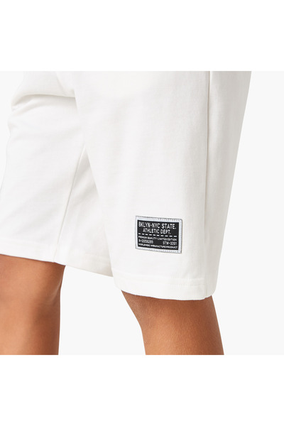 Juniors Solid Shorts with Drawstring Closure and Pockets