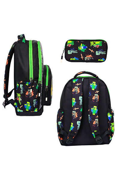great bags Water Resistant Boys' Orthopedic Primary School Backpack Lunch, Luxury School Bag with Pen Holder