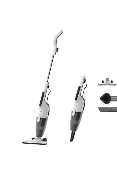 Deerma DX120C Upright Vacuum Cleaner, 3 in 1 Handheld Vacuum Cleaners 600W 16000pa Strong Suction
