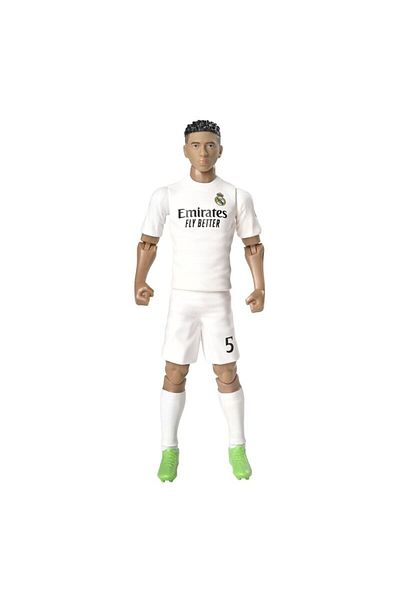 Banbo Toys Jude Bellingham figurine, Real Madrid, 20 cm, articulated with ball included, number 5