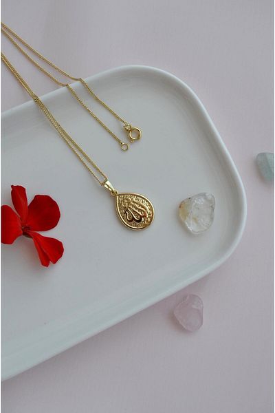 Sacce Scarves&Accessories Allah Word Written Drop Necklace