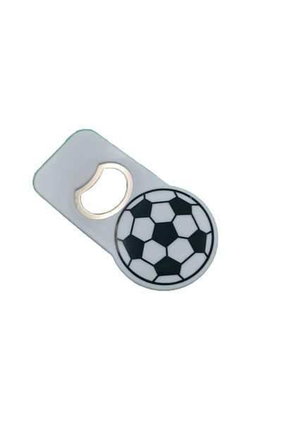 dalimag Desfacator de Sticle, Fotbal si Magnet, 9 cm, Alb, Dalimag