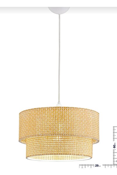 Semboldekor 2 Katlı Şık Doğal Hazeran Sarkıt Avize