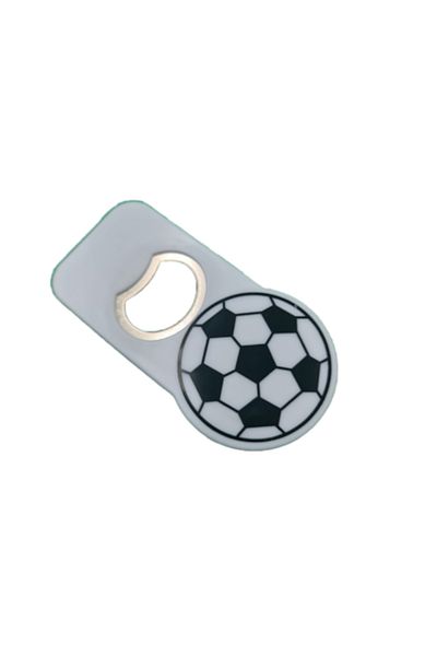 dalimag Desfacator de Sticle, Fotbal si Magnet, 9 cm, Alb, Dalimag