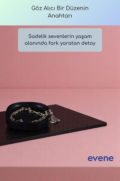 Evene Jewelry Organizer Makeup Organizer Cosmetic Organizer Διακοσμητικό πιάτο Χρυσό Αντίκα Χρώμα Μοντέλο 37