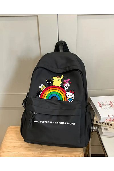 Touz Moda Kitty Friends Printed School, Dershane, Course Backpack