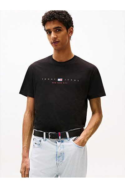 Tommy Hilfiger Erkek Siyah S/S Tişört