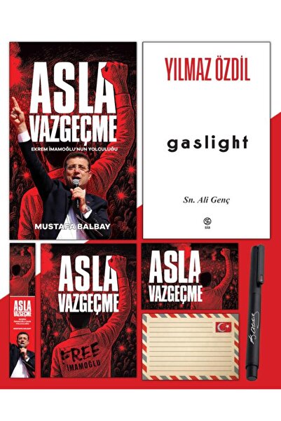 Halk Kitabevi Asla Vazgeçme - Ayraç - Kartpostal - Poster - Gaslight - Atatür...