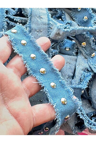 Gönülden Tasarım 180 CM DENIM ZIMBALI SLIVER CUSUT ACCESORII ÎMbrăcăminte LĂȚ...