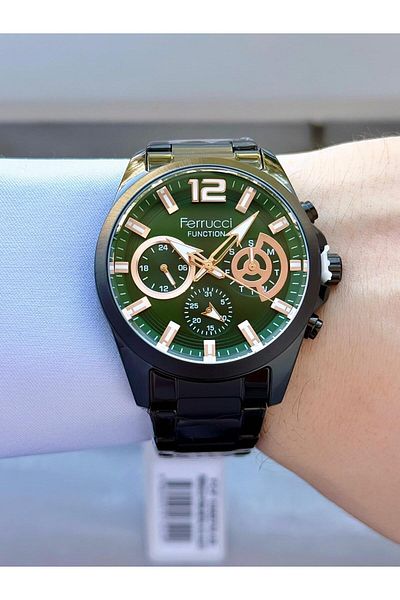 Ferrucci Men's Functions Active Metal Cord Wrist Watch