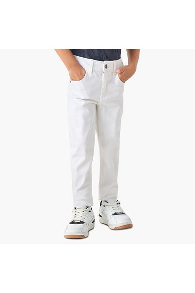 Juniors Solid Jeans with Pockets