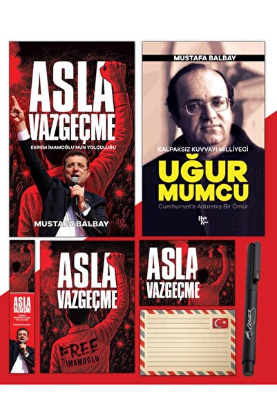 Halk Kitabevi Asla Vazgeçme - Ayraç - Kartpostal - Poster - Uğur Mumcu - Atat...