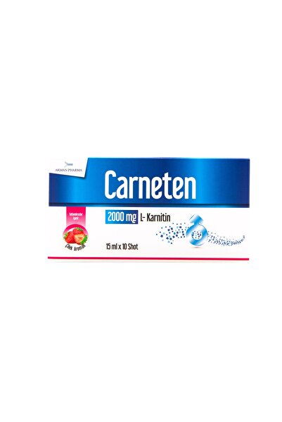 CarneTen 2000 mg L-Karnitin Gıda Takviyesi – 15 ml x 10 Shot