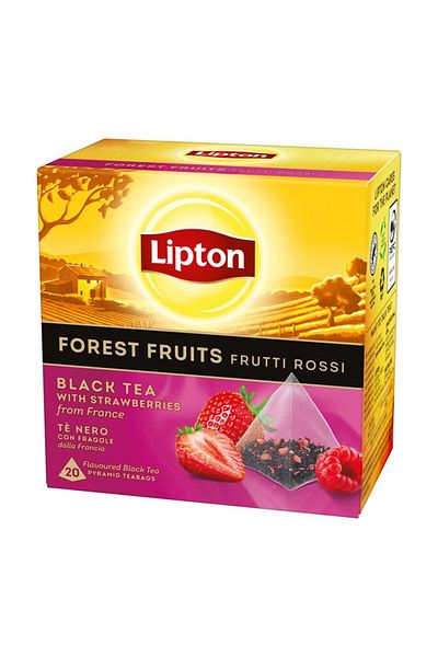 Lipton Black tea with red berries, 20 sachets