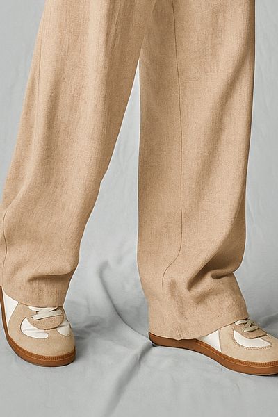 Tarz Cool Ελαφρύ και άνετο ανδρικό παντελόνι Muslin Baggy - Μπεζ