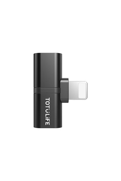 Totulife PURE Series OTG T-Shape Lightning to Lightning x 2 - Black