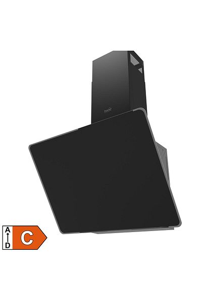 CYCLONE Kitchen Hood CYCLONE 60 cm, Black Glass KPE 6039G