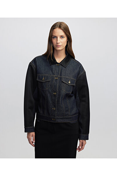 İpekyol Saten mix denim ceket