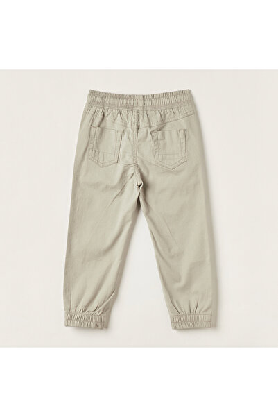 Juniors Solid Pants with Drawstring Closure and Pockets