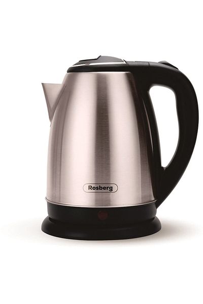 rosberg Fierbător electric Rosberg R51230I, oțel inoxidabil, 1800W, 1.8L, oprire automată, capac etanș