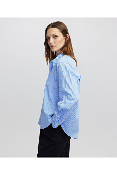 İpekyol Eskitme efektli gömlek