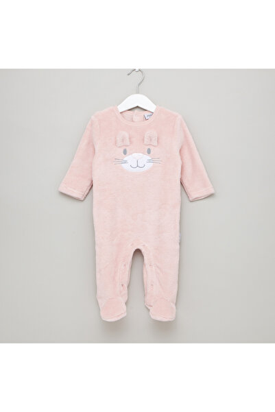 Juniors Textured Closed Feet Sleepsuit with Long Sleeves