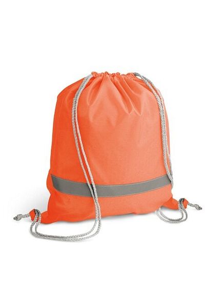 dalimag 210D Reflective Drawstring Backpack, 35 x 40 cm, Orange, Dalimag