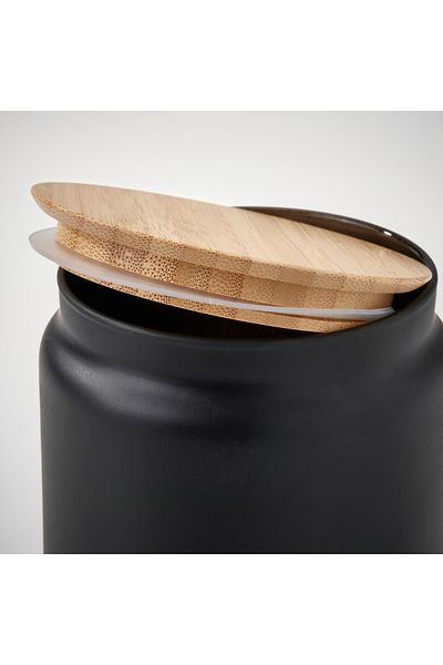 IKEA Jar with lid, black, 1 l