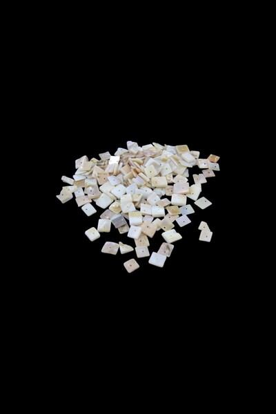 Serhat Aksesuar ve El İşçilik Kahve Krem 10 mm Sedef Boncuk (50 ADET)