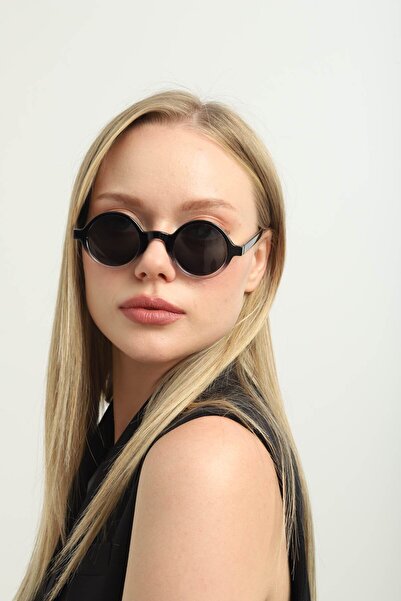 one two three One Two Three Polarized Sunglasses Black White