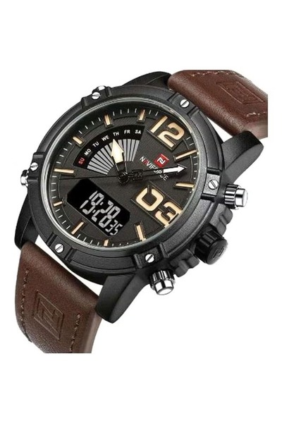 Naviforce Men's Water Resistant Analog/Digital Watch