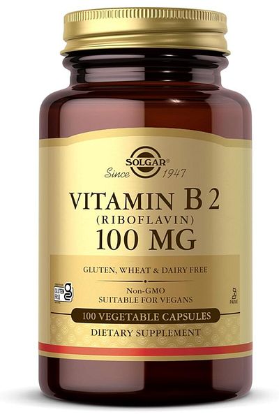Solgar VITAMIN B2 RIBOFLAVIN 100MG VEG CAPS 100S