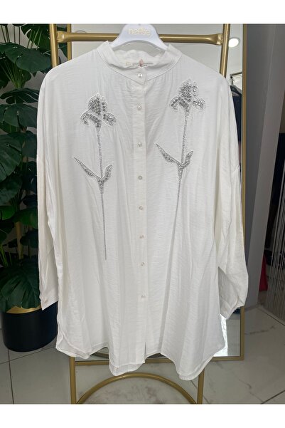 Anka Çiçek Taşlı gömlek