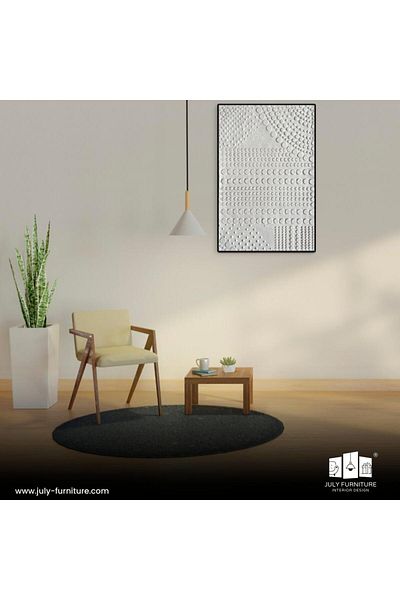July furniture Gypsum wall decoration, harmony of circles