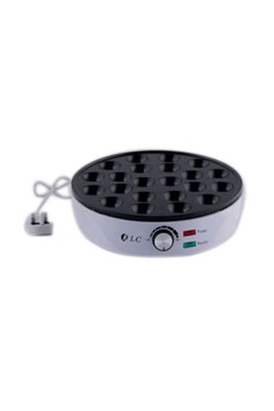 DLC Mini Pancake & Snack Maker – 1000 W Non‑Stick Breakfast Machine (White/Black)