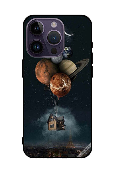 Covernex غطاء حماية لهاتف Apple iPhone 14 Pro - بالونات وكواكب تأخذك إلى المنزل