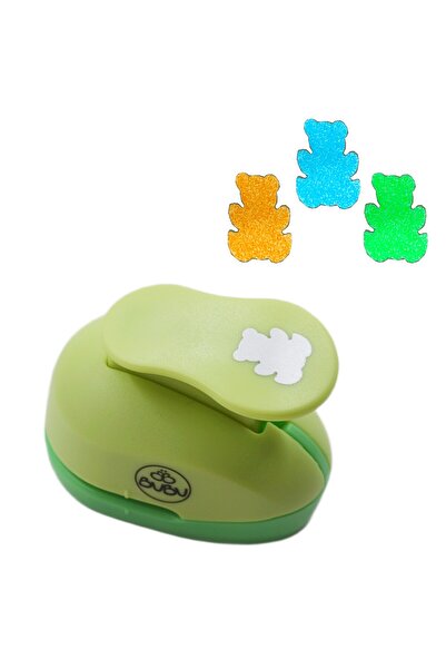 Bubu أداة تثقيب الورق على شكل إيفا مقاس 3.4 بوصة (BUBU-00019) باللون الأخضر